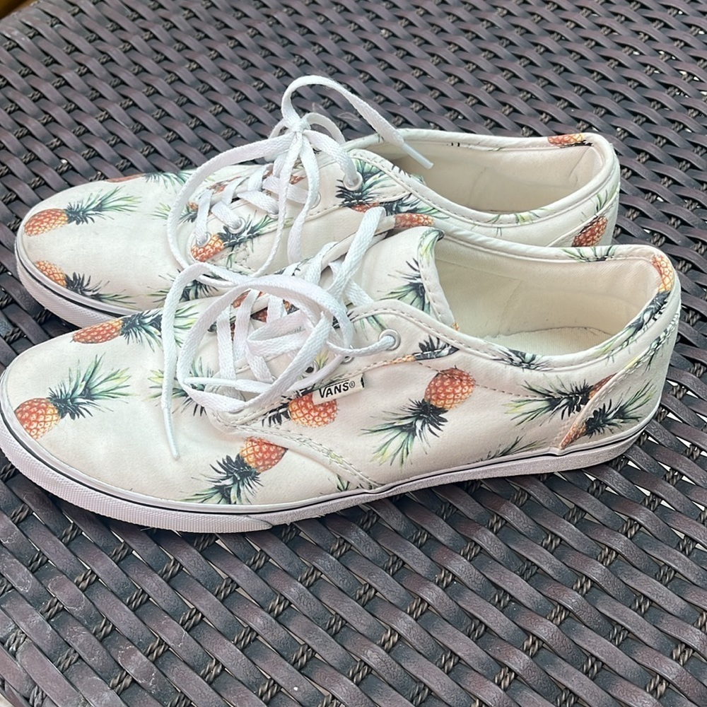 Womens VANS Era Pineapple Ivory Skateboarding Low Top Sneakers Shoes Size 8.5 - Picture 2 of 11